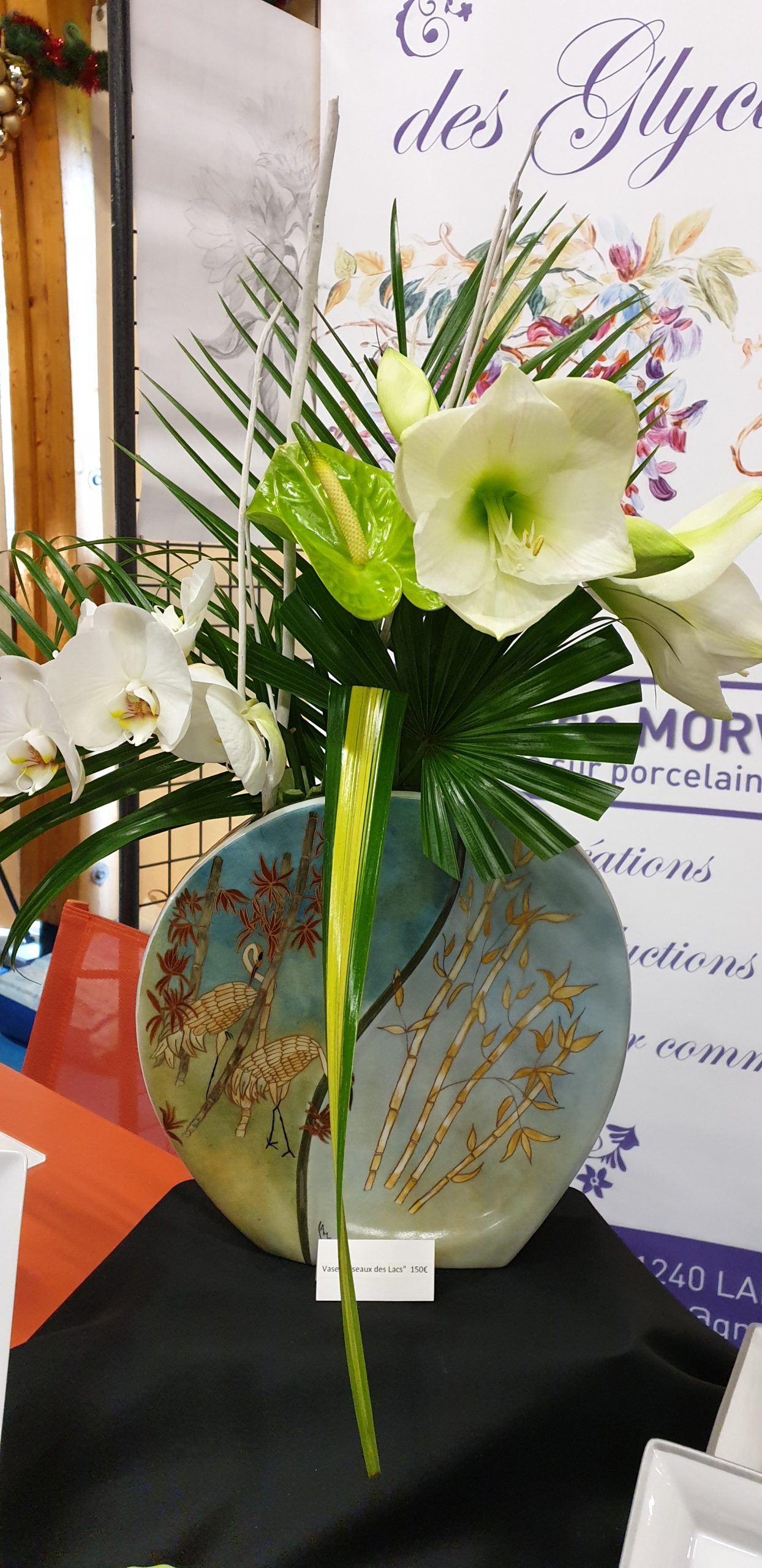 Vase "Oiseaux des Grands Lacs" latelierdesglycines