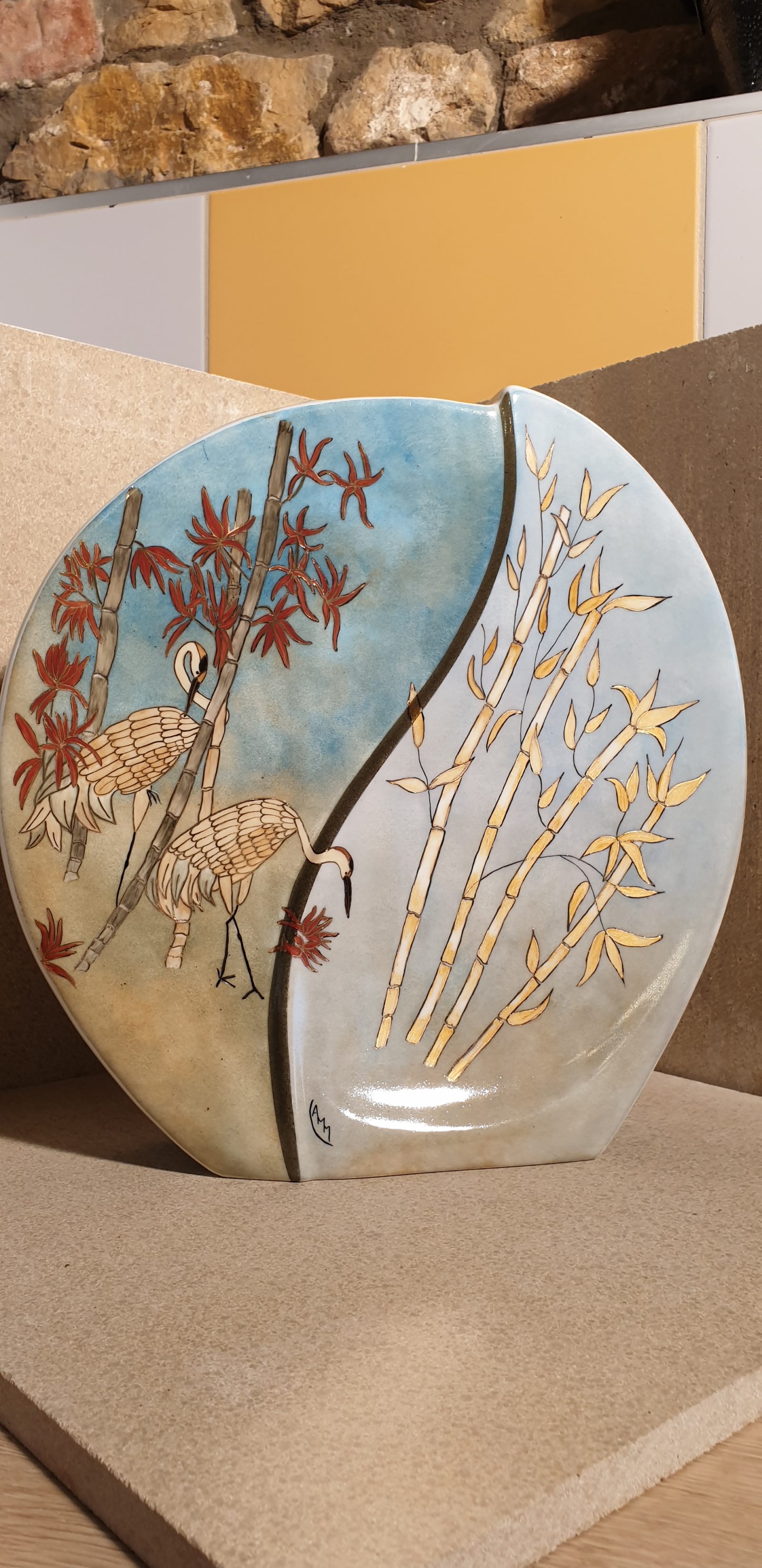 Vase "Oiseaux des Grands Lacs" latelierdesglycines